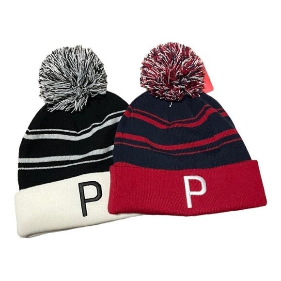 Puma P Removeable Pom Cuffed Beanie (2) - Picture 3 of 12